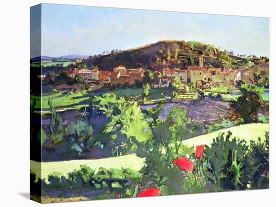 Landscape from Alfred Deller's House, Provence, 1976-John Stanton Ward-Stretched Canvas