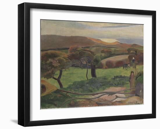 Landscape from Bretagne, 1889-Paul Gauguin-Framed Giclee Print