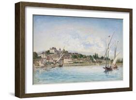 Landscape from Lake Leman to Nyon, 1875-Johan-Barthold Jongkind-Framed Giclee Print