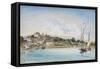 Landscape from Lake Leman to Nyon, 1875-Johan-Barthold Jongkind-Framed Stretched Canvas