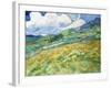 Landscape from Saint-Remy, 1889 (Oil on Canvas)-Vincent van Gogh-Framed Giclee Print