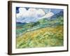 Landscape from Saint-Remy, 1889 (Oil on Canvas)-Vincent van Gogh-Framed Giclee Print