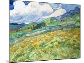 Landscape from Saint-Remy, 1889 (Oil on Canvas)-Vincent van Gogh-Mounted Giclee Print