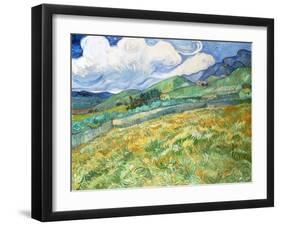 Landscape from Saint-Remy, 1889 (Oil on Canvas)-Vincent van Gogh-Framed Giclee Print