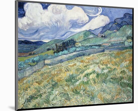 Landscape from Saint-Remy, 1889-Vincent van Gogh-Mounted Art Print