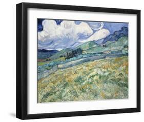 Landscape from Saint-Remy, 1889-Vincent van Gogh-Framed Art Print