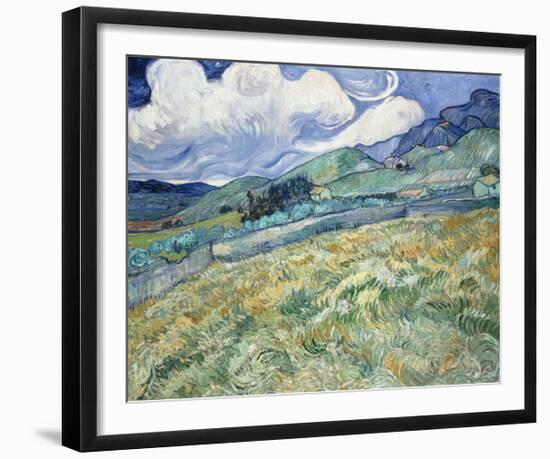 Landscape from Saint-Remy, 1889-Vincent van Gogh-Framed Giclee Print