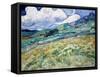 Landscape from Saint-Rémy by Vincent Van Gogh-Fine Art-Framed Stretched Canvas