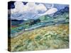 Landscape from Saint-Rémy by Vincent Van Gogh-Fine Art-Stretched Canvas