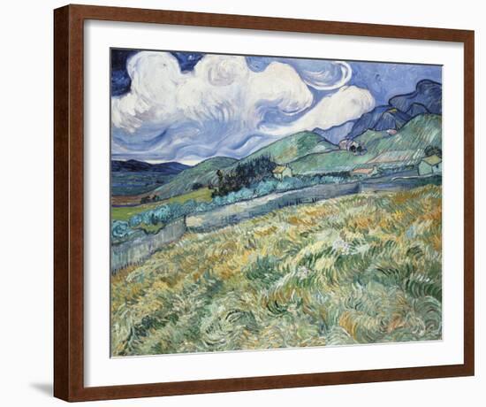 Landscape From Saint Rémy-Vincent Van Gogh-Framed Giclee Print