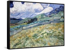 Landscape from Saint-Rémy-Vincent van Gogh-Framed Stretched Canvas