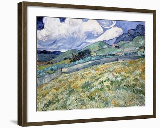 Landscape from Saint-Rémy-Vincent van Gogh-Framed Giclee Print