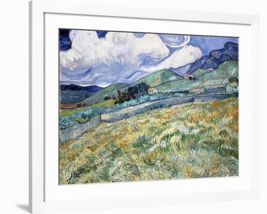 Landscape from Saint-Rémy-Vincent van Gogh-Framed Giclee Print