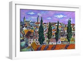 Landscape from Sibiu, Transylvania-ivdanu-Framed Art Print