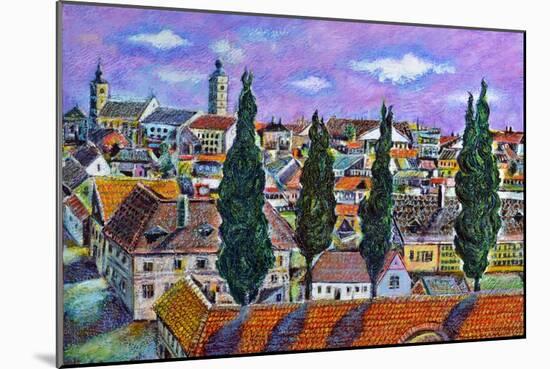 Landscape from Sibiu, Transylvania-ivdanu-Mounted Art Print