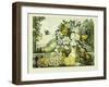 Landscape, Fruit and Flowers, 1862, Publisher, Currier and Ives-Charles Deas-Framed Giclee Print