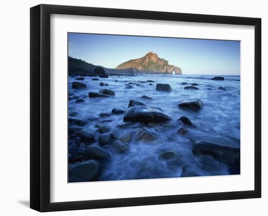 Landscape Gaztelugatxe Coast, Basque Country, Bay of Biscay, Spain, October 2008-Popp-Hackner-Framed Photographic Print