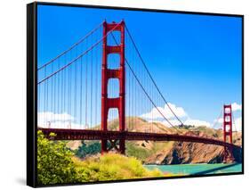 Landscape - Golden Gate Bridge - San Francisco - California - United States-Philippe Hugonnard-Framed Stretched Canvas