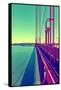 Landscape - Golden Gate Bridge - San Francisco - California - United States-Philippe Hugonnard-Framed Stretched Canvas