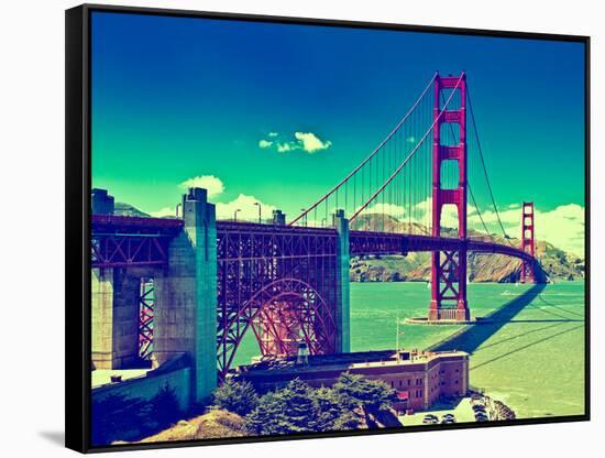 Landscape - Golden Gate Bridge - San Francisco - California - United States-Philippe Hugonnard-Framed Stretched Canvas