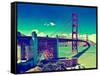 Landscape - Golden Gate Bridge - San Francisco - California - United States-Philippe Hugonnard-Framed Stretched Canvas