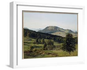 Landscape - Hill and Dale-Albert Bierstadt-Framed Giclee Print