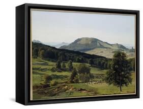 Landscape - Hill and Dale-Albert Bierstadt-Framed Stretched Canvas