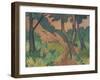 Landscape III, 1924 glue paint on burlap fabric-Otto Muller or Mueller-Framed Giclee Print