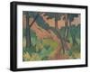 Landscape III, 1924 glue paint on burlap fabric-Otto Muller or Mueller-Framed Giclee Print