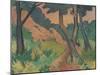 Landscape III, 1924 glue paint on burlap fabric-Otto Muller or Mueller-Mounted Giclee Print