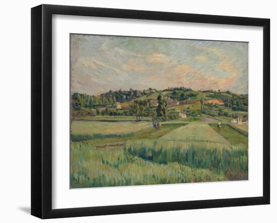 Landscape, Île-De-France, C.1885 (Oil on Canvas)-Jean Baptiste Armand Guillaumin-Framed Giclee Print