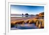 Landscape Image of Sunset at Coastline in New Zealand-Skyimages-Framed Photographic Print