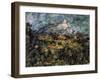 Landscape in Aix (Mont Sainte-Victoir), C1906-Paul Cézanne-Framed Giclee Print