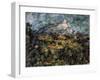 Landscape in Aix (Mont Sainte-Victoir), C1906-Paul Cézanne-Framed Giclee Print