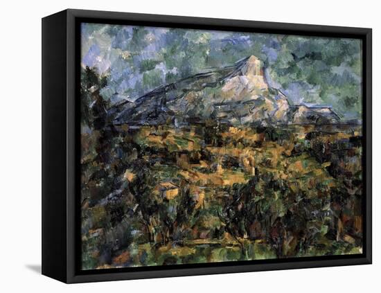 Landscape in Aix (Mont Sainte-Victoir), C1906-Paul Cézanne-Framed Stretched Canvas