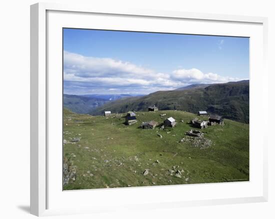 Landscape in Aurlandsdalen, Sogn Og Fjordane, Norway, Scandinavia-Hans Peter Merten-Framed Photographic Print