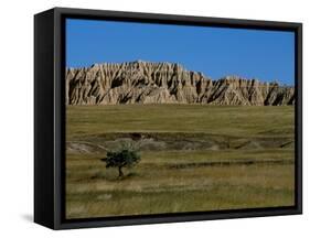 Landscape in Badlands National Park-Layne Kennedy-Framed Stretched Canvas