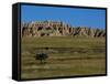 Landscape in Badlands National Park-Layne Kennedy-Framed Stretched Canvas