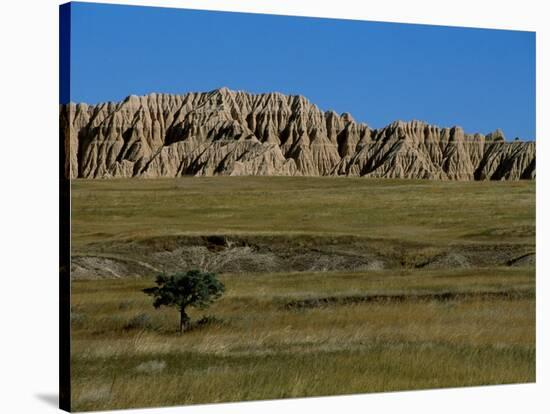 Landscape in Badlands National Park-Layne Kennedy-Stretched Canvas