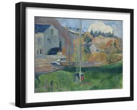 Landscape in Brittany. the David Mill, 1894-Paul Gauguin-Framed Giclee Print