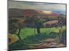 Landscape in Brittany-Paul Gauguin-Mounted Giclee Print