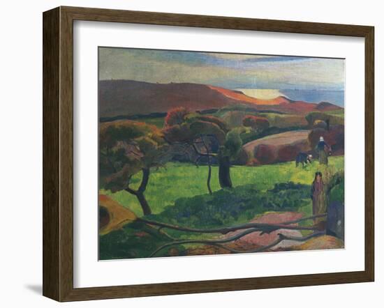 Landscape in Brittany-Paul Gauguin-Framed Giclee Print