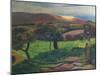 Landscape in Brittany-Paul Gauguin-Mounted Giclee Print