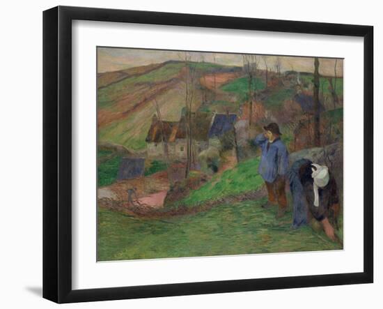 Landscape in Brittany-Paul Gauguin-Framed Giclee Print