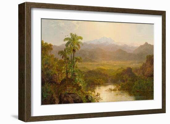 Landscape in Ecuador, 1859-Louis Remy Mignot-Framed Giclee Print