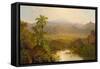 Landscape in Ecuador, 1859-Louis Remy Mignot-Framed Stretched Canvas