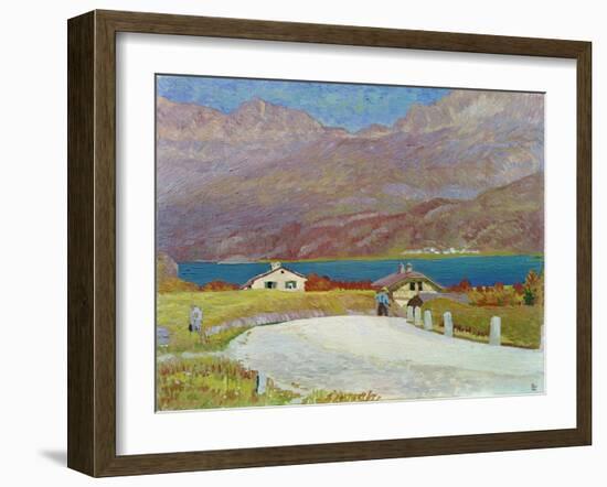 Landscape in Engadine-Giovanni Giacometti-Framed Giclee Print