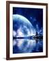 Landscape In Fantasy Planet-frenta-Framed Art Print