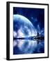 Landscape In Fantasy Planet-frenta-Framed Art Print