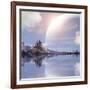 Landscape In Fantasy Planet-frenta-Framed Art Print